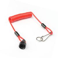 China Red Spiral Jet Ski Safety Lanyard Motor Engine Kill Stop Switch Cable factory