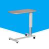 China On Wheels Folding Over Bed Table , Height Adjustable Hospital Bed Table factory