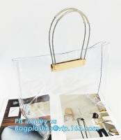 China vinyl tote bags transparent pvc handbag, Fashion pvc beach bag summer handbag women, Metallic Transparent PVC Beach Hand factory