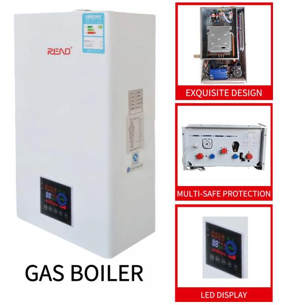 Quality 20kw 40kw Wall Hanging Gas Furnace Wall Hung Gas Hot Water Heater Intelligent Control for sale