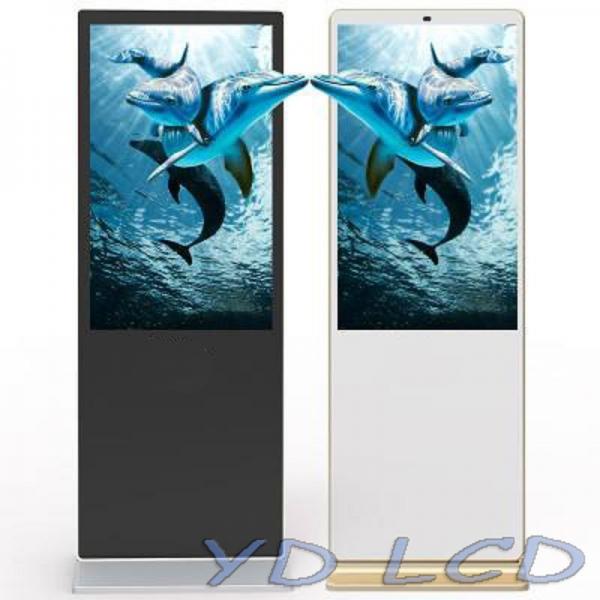 Quality 65-Inch LCD Touch Display Floor Standing Advertising Player Digital Signage with Right Angle for Hotel for sale