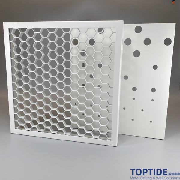 Quality Custom Made Metal Honeycomb Mesh Ceiling Decorative Drop Ceiling Grid Tiles for sale