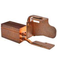 Quality Pure Copper Heat Pipe Radiator Heat Sink With Buckle Fin Anti Oxidation for sale
