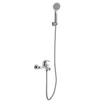China Wall-mounted Handshower Bathroom Single Lever Bath Round Shower Household Sanitary Ware factory