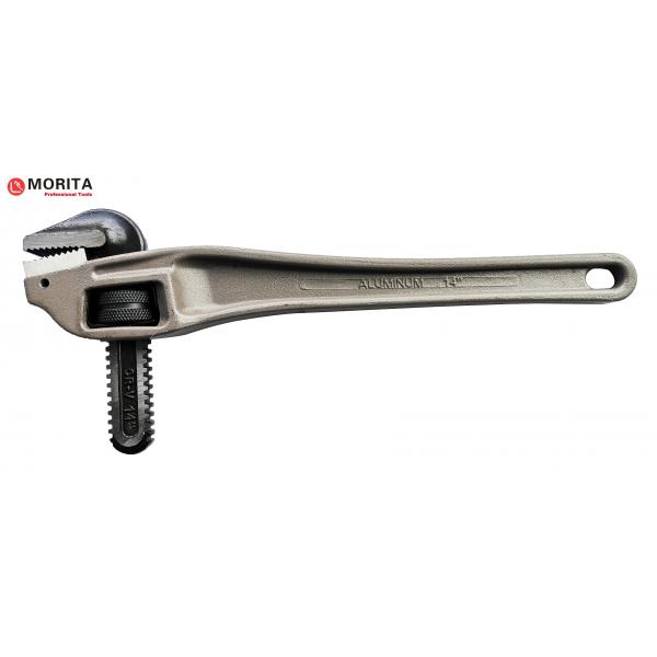 Quality Aluminum Offset Pipe Wrench Aluminum Alloy Cr-Vsteel 14