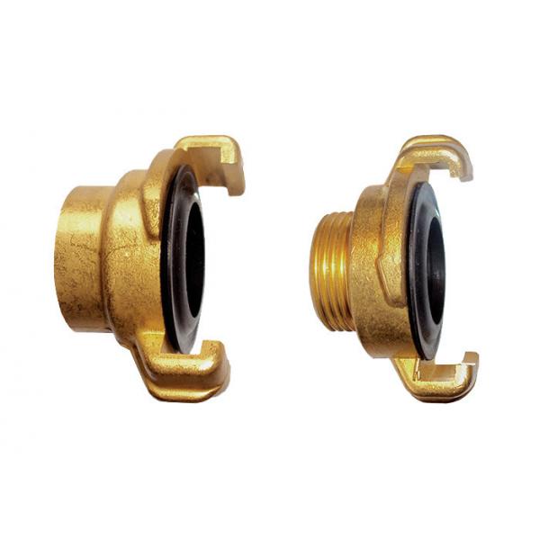 Quality Brass IPS Thread x Claw-Lock Italy Type Quick Coupling with NBR Rubber Seal for sale