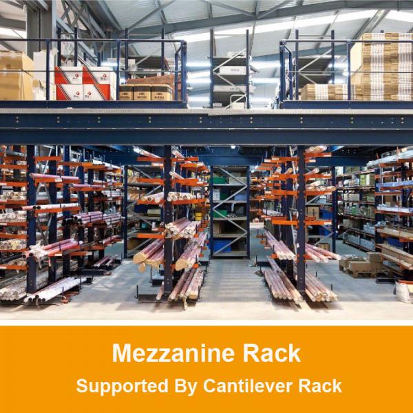 Quality Mezzanine Racking Supported By Cantilever Rack, Cantilever Mezzanine Rack for sale