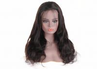 China Body Wave Peruvian Human Hair Lace Wigs 18 - 22 Inch Without Any Chemical Treated factory