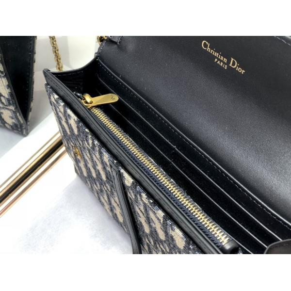 Quality OEM Branded Saddle Long Dior Oblique Jacquard Pouch Wallet for sale