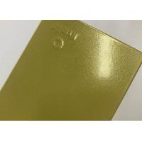 China Thermosetting Epoxy Polyester Gold Metallic Powder Coat Industrial Coating factory
