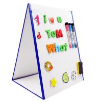 China ROHS Magnetic Dry Erase Board Tabletop Magnetic Whiteboard Portable Foldable Magnetic Easel For Kids factory