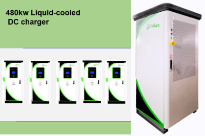 Quality 480KW Liquid Cooled EV DC fast Charging Station With 7 Inch Color Touch Screen CCS2 EV Charger for sale