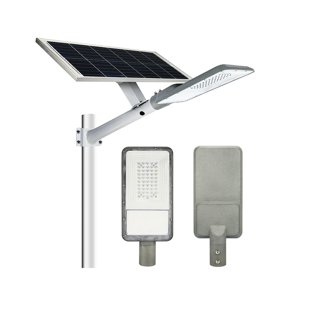 China Aluminum Body Energy Saving Solar Street Light 100W Integrated All in One factory