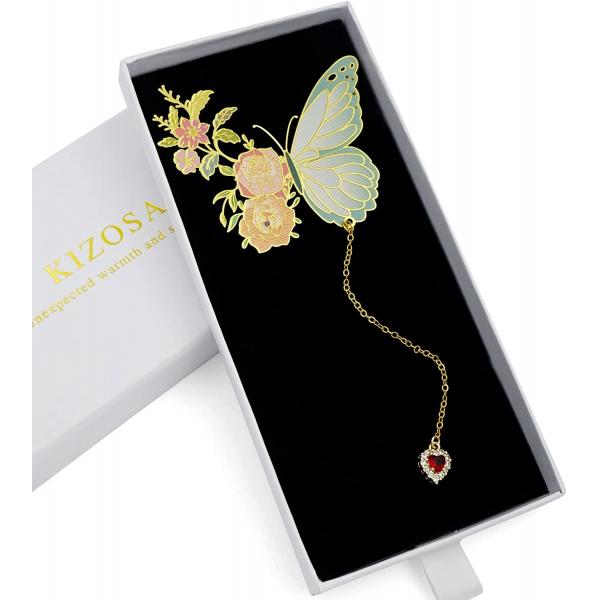 Quality 3D Metal Feather Bookmarks Personalized Silver Gold Plated Butterfly Bookmark for sale