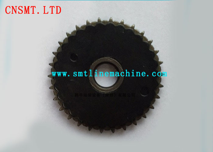 China Black Color JUKI 8MM SMT Feeder Accessories Iron Gear E11027060A0 Metal Material factory