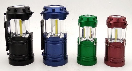 Quality Battery Powered 2 In 1 LED Camping Lantern Large COB Pop Up Lantern 8.1x8.1x13.8(18.8)Cm for sale