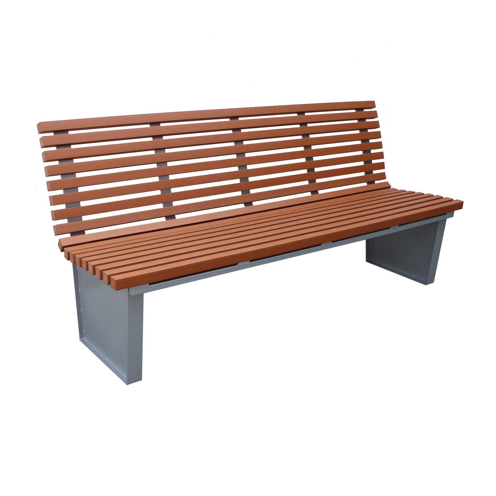 China Waterproof Outdoor Recycled Plastic Benches For Campus Villa factory