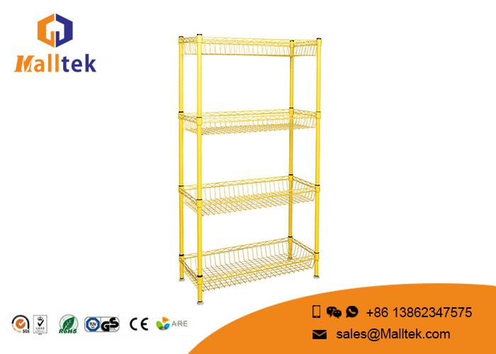 China Multi - Function Wire Rack Shelving Stainless Steel Wire Shelves High Loading Capacity factory