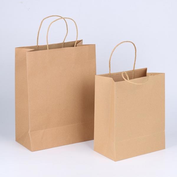 Quality Recyclable Personalised Brown Paper Bags OEM / ODM Available For Packaging for sale