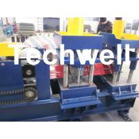 China 7.5 Kw, 0 - 15 m/min Hydraulic Cutting Ridge Tile Roll Forming Machine for Roof Ridge Cap factory