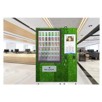 China Floor Stand 24 Hours Auto Salad Vending Machine With Coin Bill Card Payments factory