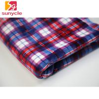 Quality Plaid Printed 280gsm Micro Fleece Fabric For Garment Scarf for sale