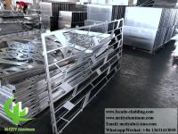 China Laser cut metal cladding metal screen aluminium sheet metal plate for fence factory