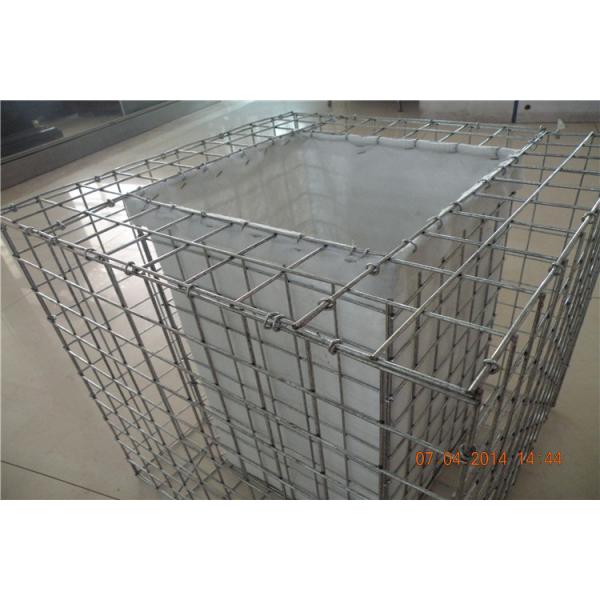 Quality Iron Wire Mesh Rock Baskets Galvanized Stone Cages For Garden Walls for sale