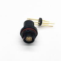 Quality Black Fischer Cable Connector PCB Mounted Right Angle DBPC102A054 for sale