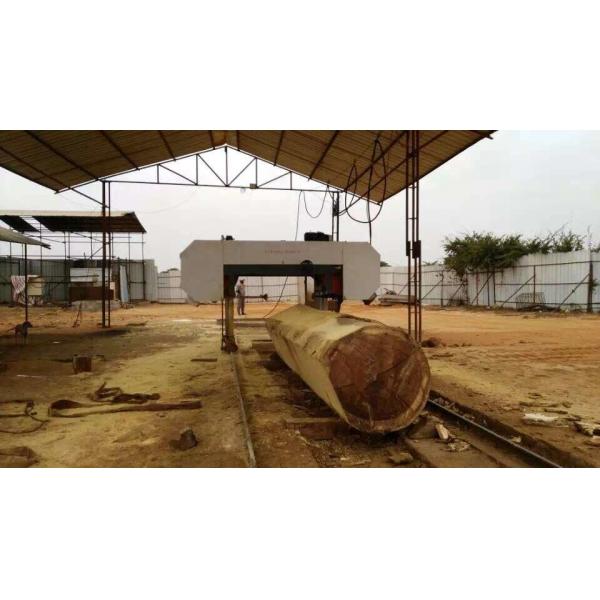Quality Big horizontal diesel bandsaw sawmill/Horizontal cutting Heavy Duty Band Saw Mill for sale