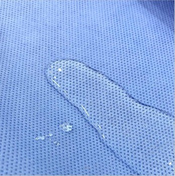 Quality Surgical Gown Making Material Sms Smms Smmms Nonwoven Fabric Blue Operation Coat for sale