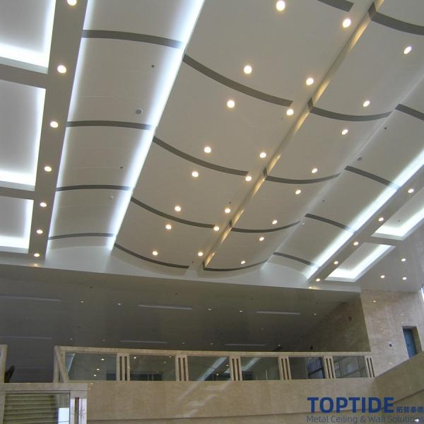 Quality Wave Like Curved Aluminium Honeycomb Panel Decorative Suspended Sandwich Ceiling for sale