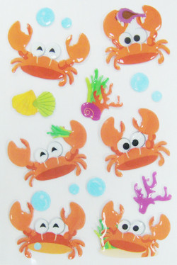 Quality Beautiful Gift Items Custom Puffy Stickers Multi Functional Environmental Friendly for sale