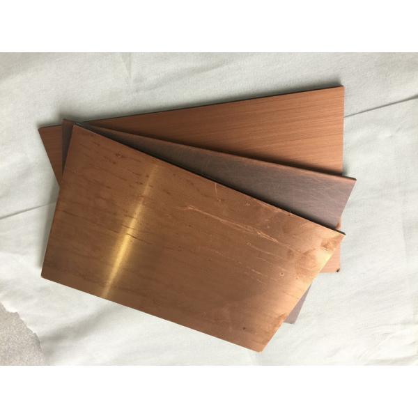 Quality Rustproof Copper Facade Panels 3mm Thickness , Outside Wall Cladding Panels  for sale