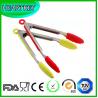 China Kitchen and Barbecue Grill Tongs Silicone BBQ Cooking Stainless Steel Locking Food Tong factory