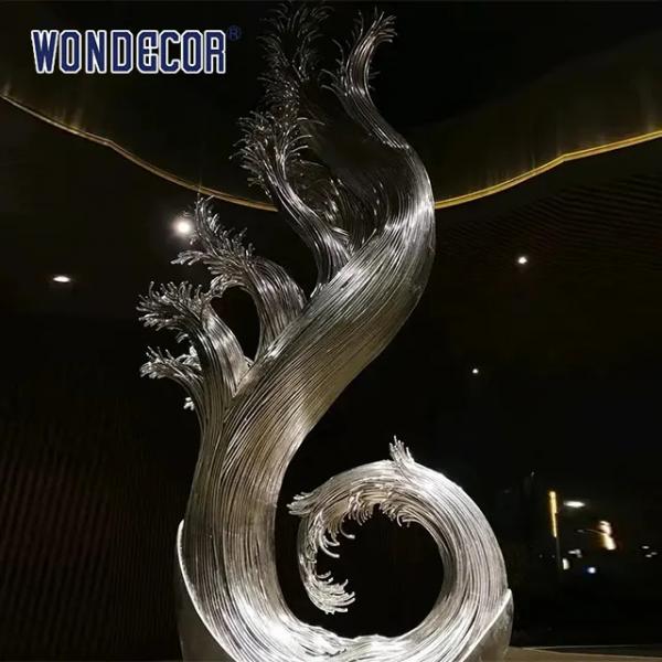 Quality Custom Outdoor Casting Stainless Steel Sculpture Large Abstract Steel Sculpture for sale