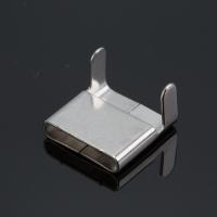 China Adjustable 201 304 316 Stainless Steel Wing Seal Strap Buckle L Type Nature Color factory