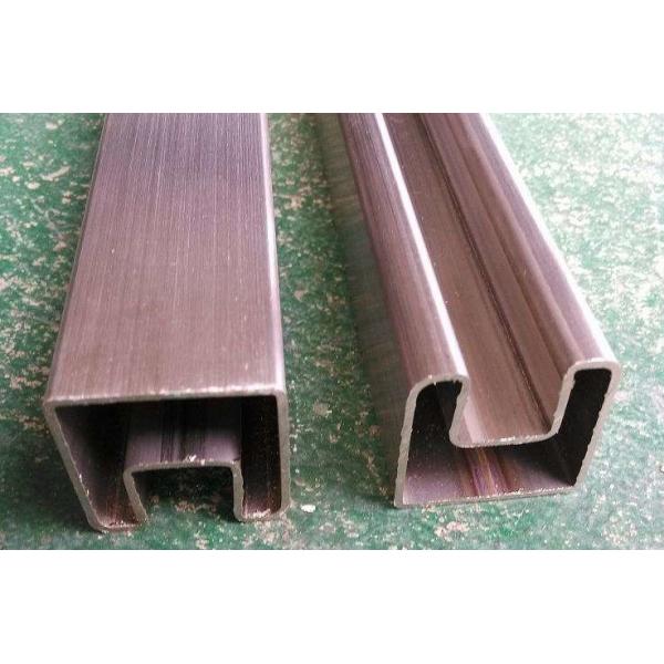 Quality Hot Rolled Precision Steel Tube ASTM A554 Decorative Oval Single Slot Tube for sale