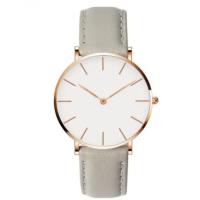 China Japanese Quartz Movement Ladies Leather Watch 20mm Leather Strap Watch factory