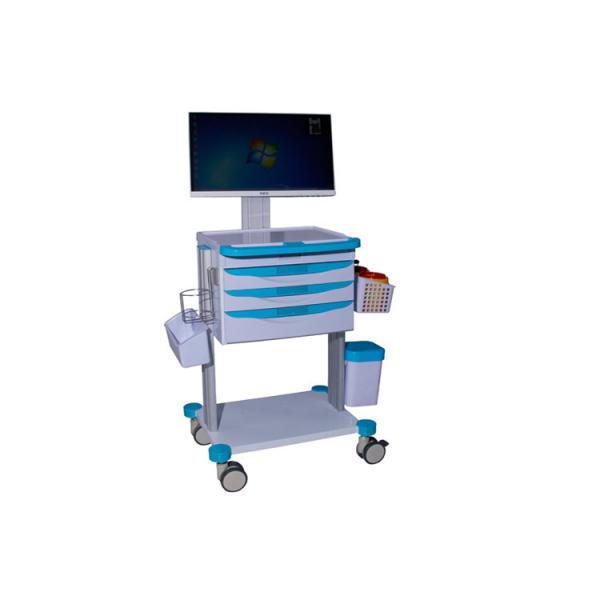 Quality Medical Computer Cart Mobile Medical Carts On Wheels Laptop Dressing Cart  (ALS-WT07) for sale