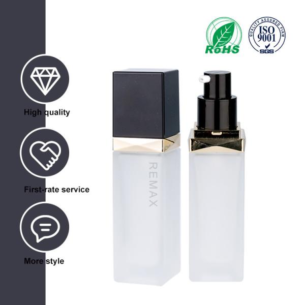 Quality Transparent Empty Foundation Bottle 30ml Liquid Foundation Travel Container for sale