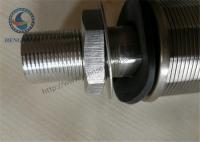 China 316L Stainless Steel Wedge WIre Slot Water Screen Nozzle 57mm Diameter factory
