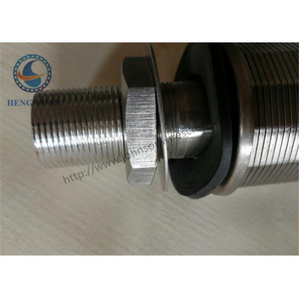 Quality 316L Stainless Steel Wedge WIre Slot Water Screen Nozzle 57mm Diameter for sale