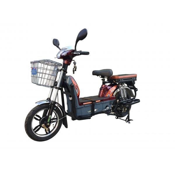 Quality Four Shock Absorbers Electric Motorized Bicycles Black Womens Electric Bike for sale