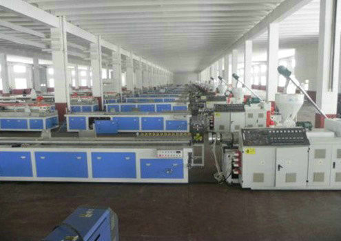 Quality PVC Skirting Plastic Board Machine , Cabinet Wpc Board Production Line for sale