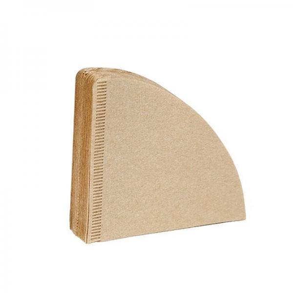 Quality 50pcs / Bag Coffee Filter Paper Unbleached Original Wooden Drip Coffee Paper for sale