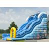 China Wave Seaworld Baby Inflatable Slide , Indoor Playground Blow Up Slip And Slide factory