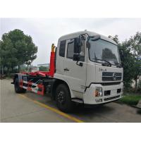 China Dongfeng Hook Lift Garbage Truck , 12 Tons 12cbm Roll Off Container Garbage Truck for sale