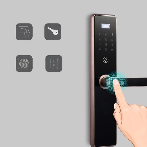 Quality Intelligent 30mm Smart Fingerprint Door Lock Keyless Biometric FCC for sale