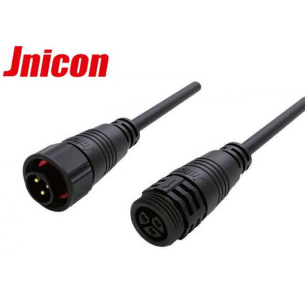 Quality 3 Pin Outdoor Waterproof Connectors , Screw Locking Underwater Electrical Connectors for sale